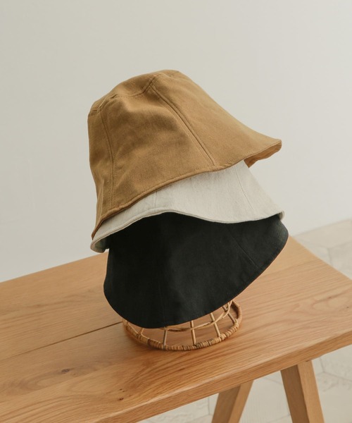 URBAN RESEARCH DOORS（アーバンリサーチドアーズ）の「コットンリネンパネルハット（ハット・レディース・ナチュラル/ベージュ/ブラック・ONE）」の7枚目の写真