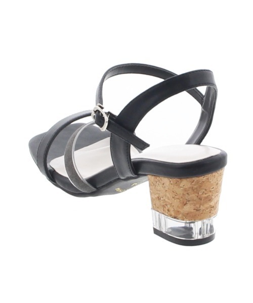 JELLY BEANS(ジェリービーンズ)の「【WEB限定】ハーフクリアヒールストラップサンダル(217-163)JELLY BEANS(ジェリービーンズ)(サンダル・レディース・ライトグレー/ブラック/ピンク/イエロー・LL/S/M/L)」の6枚目の写真