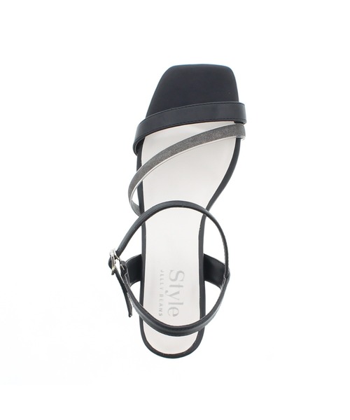 JELLY BEANS(ジェリービーンズ)の「【WEB限定】ハーフクリアヒールストラップサンダル(217-163)JELLY BEANS(ジェリービーンズ)(サンダル・レディース・ライトグレー/ブラック/ピンク/イエロー・LL/S/M/L)」の7枚目の写真