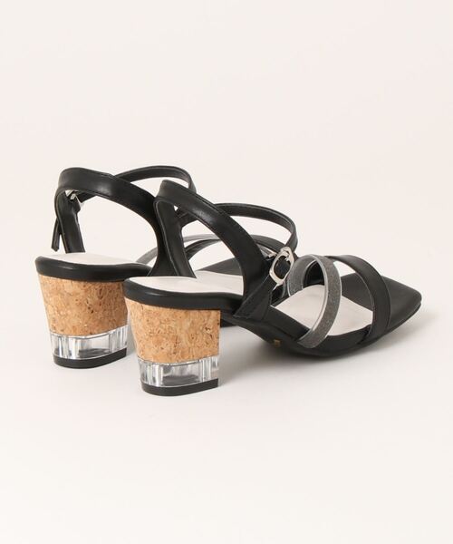 JELLY BEANS(ジェリービーンズ)の「【WEB限定】ハーフクリアヒールストラップサンダル(217-163)JELLY BEANS(ジェリービーンズ)(サンダル・レディース・ライトグレー/ブラック/ピンク/イエロー・LL/S/M/L)」の9枚目の写真