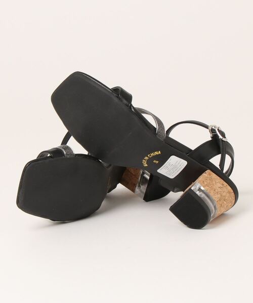 JELLY BEANS(ジェリービーンズ)の「【WEB限定】ハーフクリアヒールストラップサンダル(217-163)JELLY BEANS(ジェリービーンズ)(サンダル・レディース・ライトグレー/ブラック/ピンク/イエロー・LL/S/M/L)」の10枚目の写真