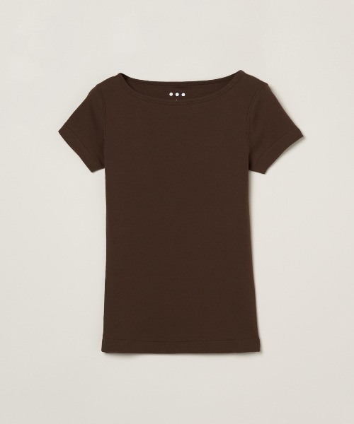 three dots(スリードッツ)の「ジンジャー(Tシャツ/カットソー・レディース・ブラック/ホワイト/グレー/ネイビー/ライトグレー/ベージュ系その他/ブラウン系その他/チャコール/ボルドー・SMALL/MEDIUM/X-SMALL/LARGE)」の6枚目の写真