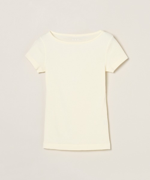 three dots(スリードッツ)の「ジンジャー(Tシャツ/カットソー・レディース・ブラック/ホワイト/グレー/ネイビー/ライトグレー/ベージュ系その他/ブラウン系その他/チャコール/ボルドー・SMALL/MEDIUM/X-SMALL/LARGE)」の7枚目の写真