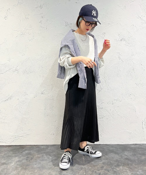 apres jour mignon(アプレジュールミニョン)の「リブニットマーメイドスカート【ZOZOTOWN限定アイテム】(スカート・レディース・ブラック/アイボリー・X-LARGE/SMALL/MEDIUM)」の14枚目の写真