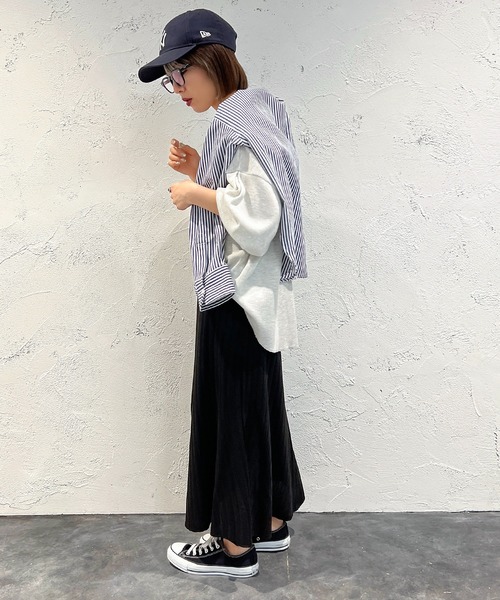 apres jour mignon(アプレジュールミニョン)の「リブニットマーメイドスカート【ZOZOTOWN限定アイテム】(スカート・レディース・ブラック/アイボリー・X-LARGE/SMALL/MEDIUM)」の15枚目の写真