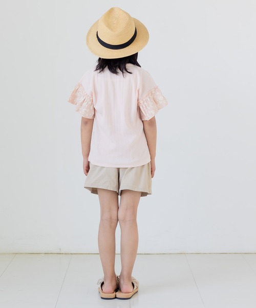 chil2（チルツー）の「袖フリル テレコ半袖Tシャツ（Tシャツ/カットソー・キッズ・A/B/C/D/E・80ｃｍ/90cm/110cm/100cm/120cm/130cm/140cm）」の8枚目の写真