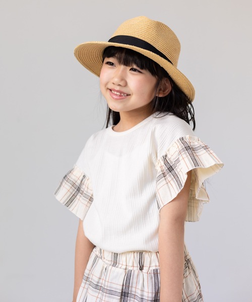 chil2（チルツー）の「袖フリル テレコ半袖Tシャツ（Tシャツ/カットソー・キッズ・A/B/C/D/E・80ｃｍ/90cm/110cm/100cm/120cm/130cm/140cm）」の9枚目の写真