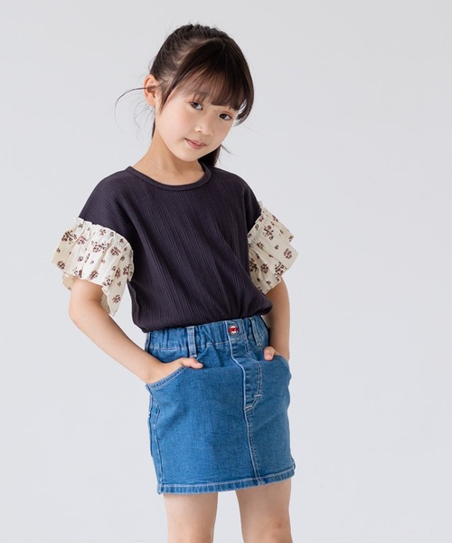 chil2（チルツー）の「袖フリル テレコ半袖Tシャツ（Tシャツ/カットソー・キッズ・A/B/C/D/E・80ｃｍ/90cm/110cm/100cm/120cm/130cm/140cm）」の21枚目の写真