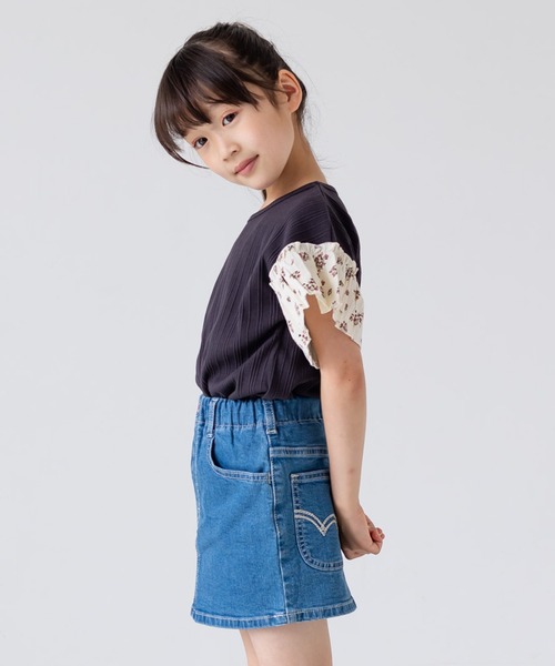 chil2（チルツー）の「袖フリル テレコ半袖Tシャツ（Tシャツ/カットソー・キッズ・A/B/C/D/E・80ｃｍ/90cm/110cm/100cm/120cm/130cm/140cm）」の22枚目の写真