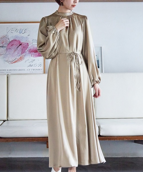 ブランド古着 長袖ワンピース ワンピース Mysty Woman ミスティウーマン のファッション通販 Zozoused