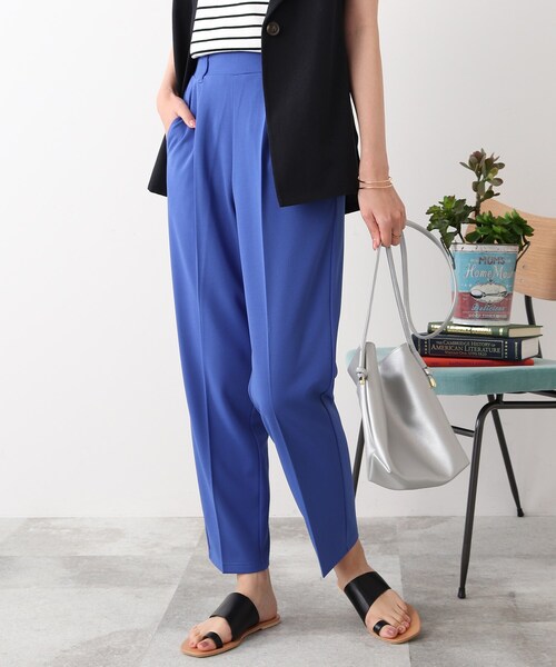 DRESKIP（ドレスキップ）の「◆カットジョーゼットテーパードパンツ（その他パンツ・レディース・ブラック/ブルー/ライトベージュ・02/03/04）」の3枚目の写真