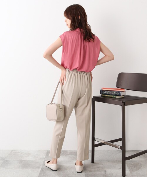 DRESKIP（ドレスキップ）の「◆カットジョーゼットテーパードパンツ（その他パンツ・レディース・ブラック/ブルー/ライトベージュ・02/03/04）」の6枚目の写真