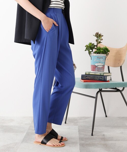 DRESKIP（ドレスキップ）の「◆カットジョーゼットテーパードパンツ（その他パンツ・レディース・ブラック/ブルー/ライトベージュ・02/03/04）」の9枚目の写真