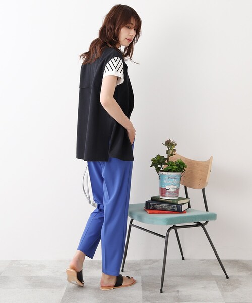 DRESKIP（ドレスキップ）の「◆カットジョーゼットテーパードパンツ（その他パンツ・レディース・ブラック/ブルー/ライトベージュ・02/03/04）」の21枚目の写真