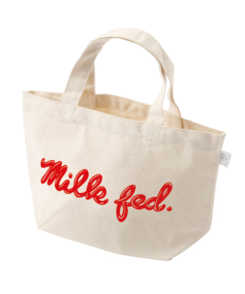 MILKFED.（ミルクフェド）の「MINI TOTE BAG ICING　（エコバック/ロゴ）（エコバッグ/サブバッグ・レディース・ホワイト/ブラック/ネイビー・ONE SIZE）」の2枚目の写真