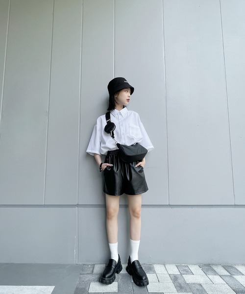 Figments（フィグメンツ）の「ナイロンショルダーバッグ（ショルダーバッグ・レディース・ブラック/オフホワイト・FREE）」の15枚目の写真