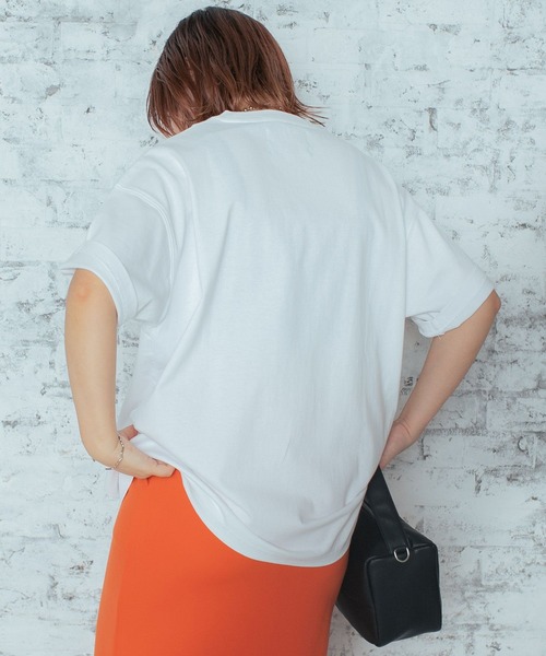 PBLIM（ページボーイリム）の「PAGEBOYLIM/ディスカスAUカレッジT（Tシャツ/カットソー・レディース・オフホワイト/グレー・MEDIUM/LARGE）」の21枚目の写真