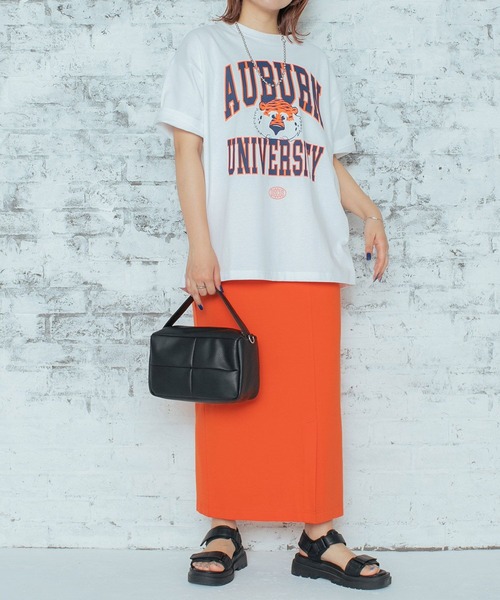 PBLIM（ページボーイリム）の「PAGEBOYLIM/ディスカスAUカレッジT（Tシャツ/カットソー・レディース・オフホワイト/グレー・MEDIUM/LARGE）」の20枚目の写真