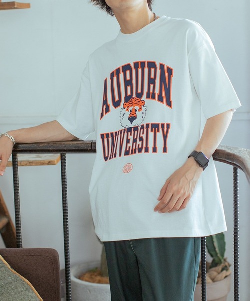 PBLIM（ページボーイリム）の「PAGEBOYLIM/ディスカスAUカレッジT（Tシャツ/カットソー・レディース・オフホワイト/グレー・MEDIUM/LARGE）」の18枚目の写真