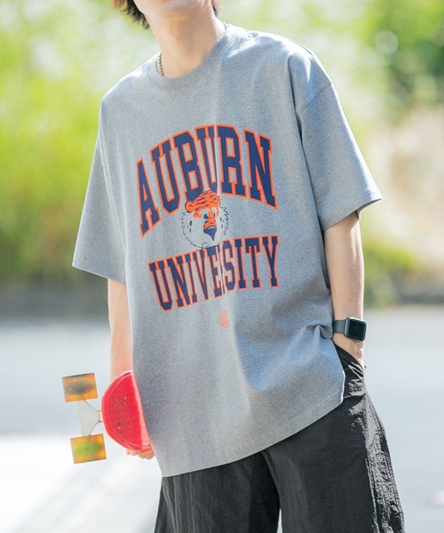 PBLIM（ページボーイリム）の「PAGEBOYLIM/ディスカスAUカレッジT（Tシャツ/カットソー・レディース・オフホワイト/グレー・MEDIUM/LARGE）」の16枚目の写真