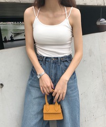 Revo.（レボ）の「【パット付き】Wクロス バックオープン キャミソール ブラトップ（キャミソール）」