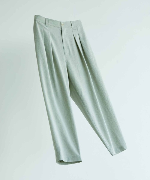 ADAM ET ROPE'（アダムエロペ）の「【RIRANCHA】吸水速乾 ワイド テーパード アンクルパンツ/イージーケア（その他パンツ・メンズ・ブラック/ライトグリーン・S/M/L）」の10枚目の写真