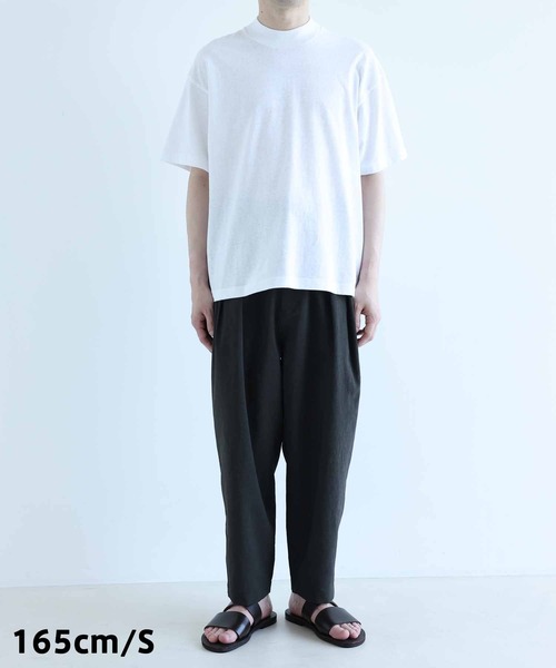 ADAM ET ROPE'（アダムエロペ）の「【RIRANCHA】吸水速乾 ワイド テーパード アンクルパンツ/イージーケア（その他パンツ・メンズ・ブラック/ライトグリーン・S/M/L）」の13枚目の写真