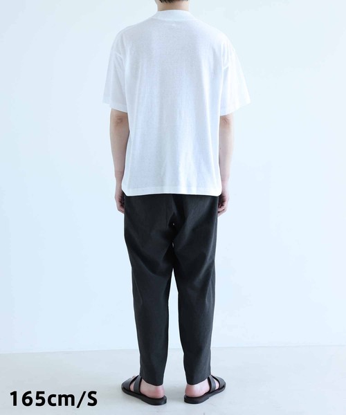 ADAM ET ROPE'（アダムエロペ）の「【RIRANCHA】吸水速乾 ワイド テーパード アンクルパンツ/イージーケア（その他パンツ・メンズ・ブラック/ライトグリーン・S/M/L）」の15枚目の写真