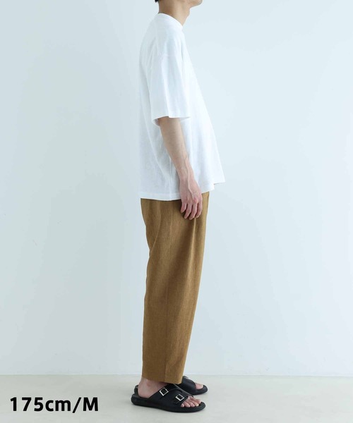 ADAM ET ROPE'（アダムエロペ）の「【RIRANCHA】吸水速乾 ワイド テーパード アンクルパンツ/イージーケア（その他パンツ・メンズ・ブラック/ライトグリーン・S/M/L）」の17枚目の写真