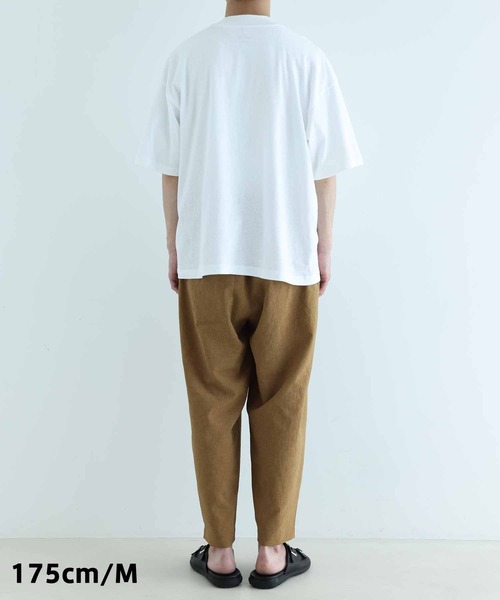 ADAM ET ROPE'（アダムエロペ）の「【RIRANCHA】吸水速乾 ワイド テーパード アンクルパンツ/イージーケア（その他パンツ・メンズ・ブラック/ライトグリーン・S/M/L）」の18枚目の写真