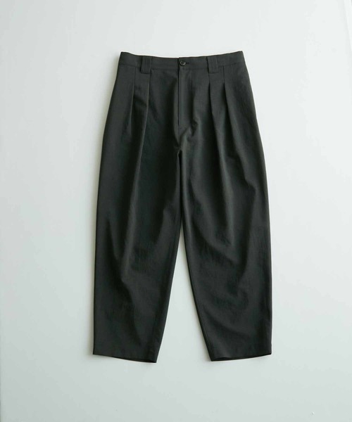 ADAM ET ROPE'（アダムエロペ）の「【RIRANCHA】吸水速乾 ワイド テーパード アンクルパンツ/イージーケア（その他パンツ・メンズ・ブラック/ライトグリーン・S/M/L）」の22枚目の写真