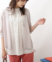 ◆【接触冷感/ウォッシャブル】トッパーカーディガン