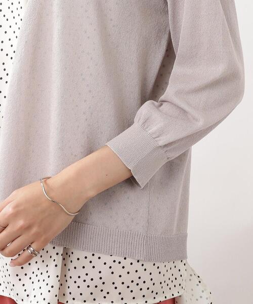 DRESKIP（ドレスキップ）の「◆【接触冷感/ウォッシャブル】トッパーカーディガン（カーディガン/ボレロ・レディース・ライトグレー/ライトブルー/ブラック/オフホワイト/オレンジ・02/03）」の10枚目の写真