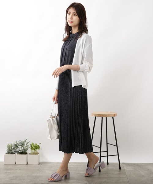 DRESKIP（ドレスキップ）の「◆【接触冷感/ウォッシャブル】トッパーカーディガン（カーディガン/ボレロ・レディース・ライトグレー/ライトブルー/ブラック/オフホワイト/オレンジ・02/03）」の17枚目の写真