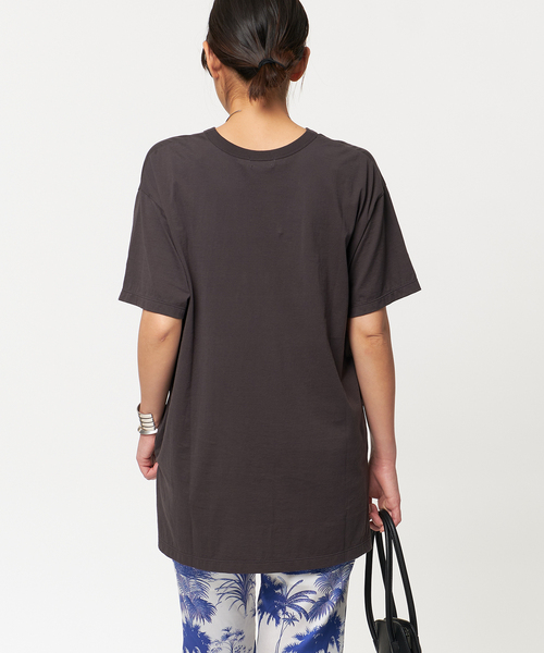 AP STUDIO（エーピーストゥディオ）の「SCENTOF シルキーコットンTシャツ（Tシャツ/カットソー・レディース・ブラック/ホワイト/チャコールグレー・FREE）」の7枚目の写真