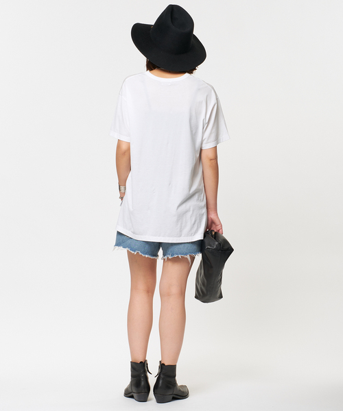 AP STUDIO（エーピーストゥディオ）の「SCENTOF シルキーコットンTシャツ（Tシャツ/カットソー・レディース・ブラック/ホワイト/チャコールグレー・FREE）」の15枚目の写真