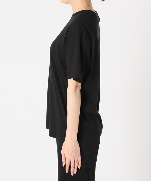 AP STUDIO（エーピーストゥディオ）の「SCENTOF シルキーコットンTシャツ（Tシャツ/カットソー・レディース・ブラック/ホワイト/チャコールグレー・FREE）」の17枚目の写真