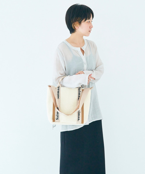 favori vie nouvelle(ファボリ ヴィー ヌーヴェル)の「<SPRUCE/スプルス>ボアロゴ 2WAYトートバッグ(トートバッグ・レディース・ベージュ/アイボリー/ブラック/グレー・ONE SIZE)」の13枚目の写真