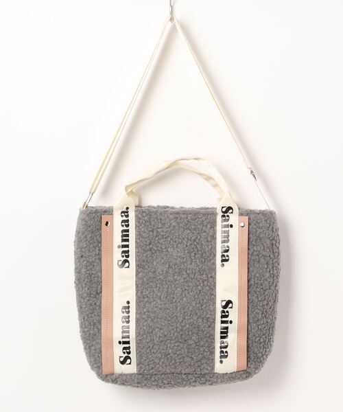 favori vie nouvelle(ファボリ ヴィー ヌーヴェル)の「<SPRUCE/スプルス>ボアロゴ 2WAYトートバッグ(トートバッグ・レディース・ベージュ/アイボリー/ブラック/グレー・ONE SIZE)」の10枚目の写真