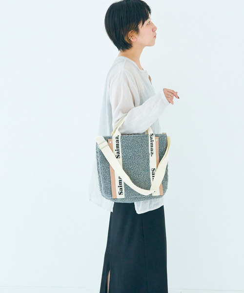 favori vie nouvelle(ファボリ ヴィー ヌーヴェル)の「<SPRUCE/スプルス>ボアロゴ 2WAYトートバッグ(トートバッグ・レディース・ベージュ/アイボリー/ブラック/グレー・ONE SIZE)」の15枚目の写真