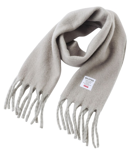 MILKFED.(ミルクフェド)の「BASIC SOLID STOLE(ストール/ショール・レディース・ライトブルー/チャコール/グレー/オフホワイト・ONE SIZE)」の3枚目の写真