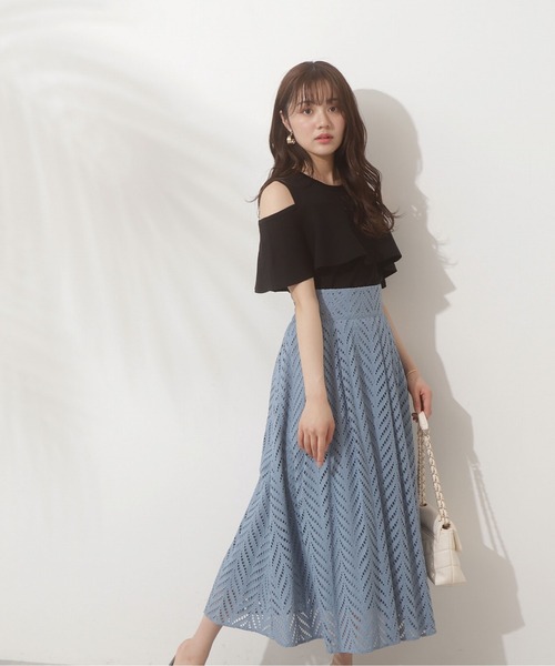 PROPORTION BODY DRESSING(プロポーションボディドレッシング)の「ショルダーフレアニット / 1212270700(ニット/セーター・レディース・ブラック/グリーン/ブラウン系その他・FREE)」の5枚目の写真