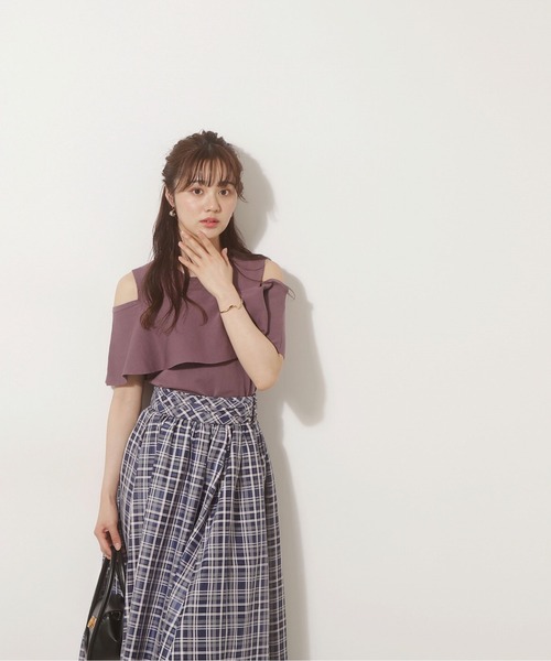 PROPORTION BODY DRESSING(プロポーションボディドレッシング)の「ショルダーフレアニット / 1212270700(ニット/セーター・レディース・ブラック/グリーン/ブラウン系その他・FREE)」の6枚目の写真