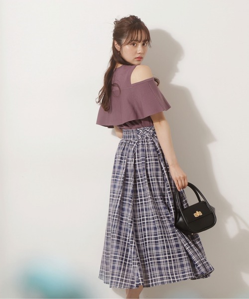 PROPORTION BODY DRESSING(プロポーションボディドレッシング)の「ショルダーフレアニット / 1212270700(ニット/セーター・レディース・ブラック/グリーン/ブラウン系その他・FREE)」の7枚目の写真