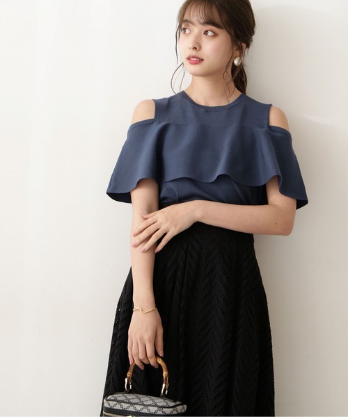 PROPORTION BODY DRESSING(プロポーションボディドレッシング)の「ショルダーフレアニット / 1212270700(ニット/セーター・レディース・ブラック/グリーン/ブラウン系その他・FREE)」の9枚目の写真