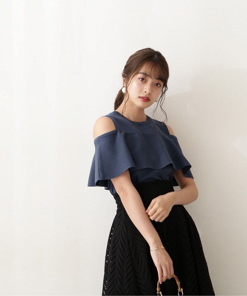 PROPORTION BODY DRESSING(プロポーションボディドレッシング)の「ショルダーフレアニット / 1212270700(ニット/セーター・レディース・ブラック/グリーン/ブラウン系その他・FREE)」の8枚目の写真