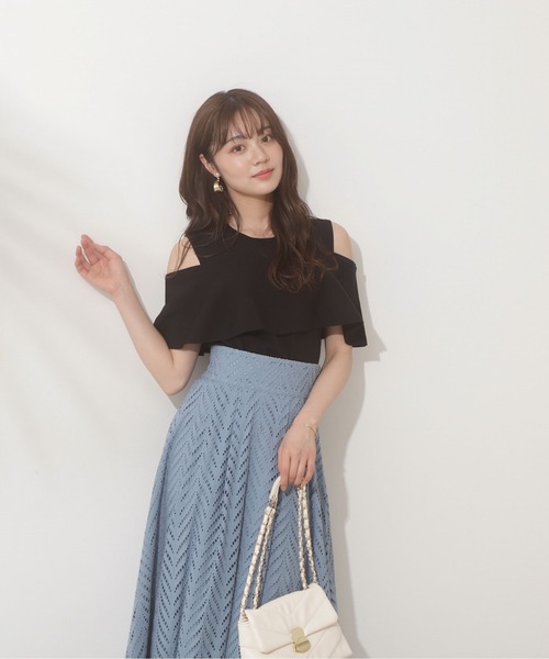 PROPORTION BODY DRESSING(プロポーションボディドレッシング)の「ショルダーフレアニット / 1212270700(ニット/セーター・レディース・ブラック/グリーン/ブラウン系その他・FREE)」の10枚目の写真