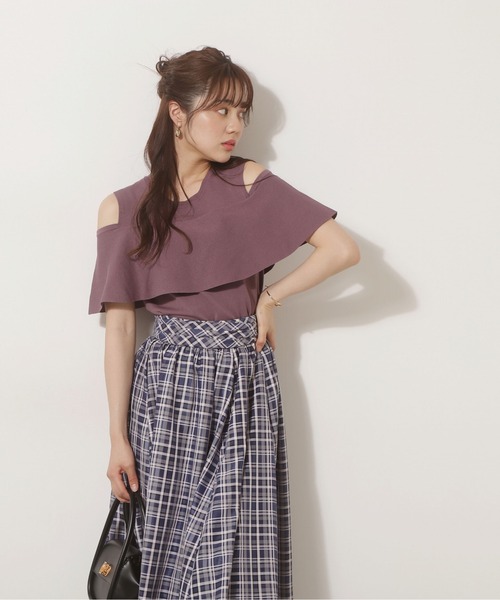 PROPORTION BODY DRESSING(プロポーションボディドレッシング)の「ショルダーフレアニット / 1212270700(ニット/セーター・レディース・ブラック/グリーン/ブラウン系その他・FREE)」の12枚目の写真