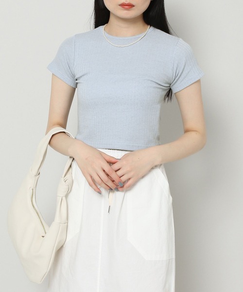 ALAND(エーランド)の「3.3Field Trip/BASIC CAP T 2297676(Tシャツ/カットソー・レディース・ライトブルー/セージグリーン/アイボリー・FREE)」の3枚目の写真