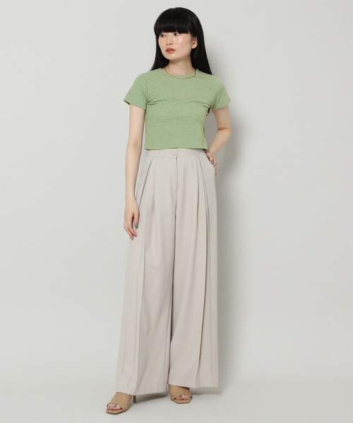 ALAND(エーランド)の「3.3Field Trip/BASIC CAP T 2297676(Tシャツ/カットソー・レディース・ライトブルー/セージグリーン/アイボリー・FREE)」の7枚目の写真